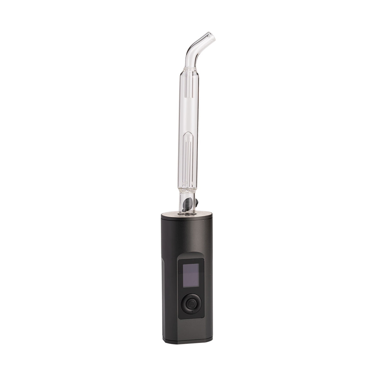 Arizer Bubbler Bent Mouthpiece Attached with Vaporizer
