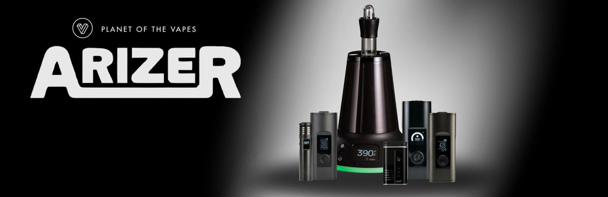 Banner showing Arizer vaporizers