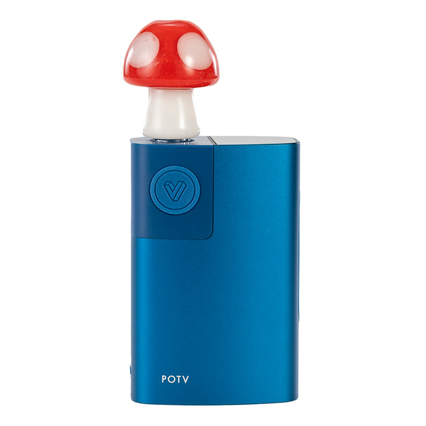 POTV x Empire Glass Red & White Mushroom | POTV - Planet of the Vapes POTV x Empire Glass Red & White Mushroom | POTV - Planet of the Vapes