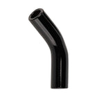 Colored Glass Accessories Bent Glass Mouthpiece Black Front View