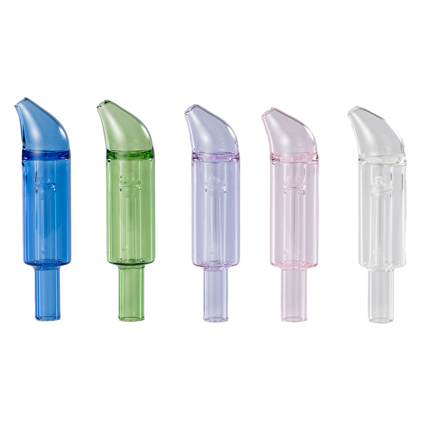 Colored Glass Accessories Curved Mini Bubbler Family Shot