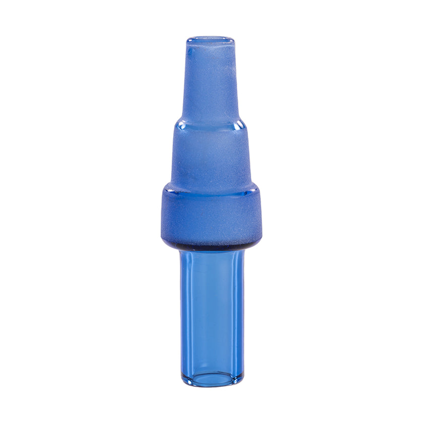 Colored Glass Accessories Water Pipe Adapter Blue Front View