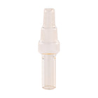 Colored Glass Accessories Water Pipe Adapter Clear Front View