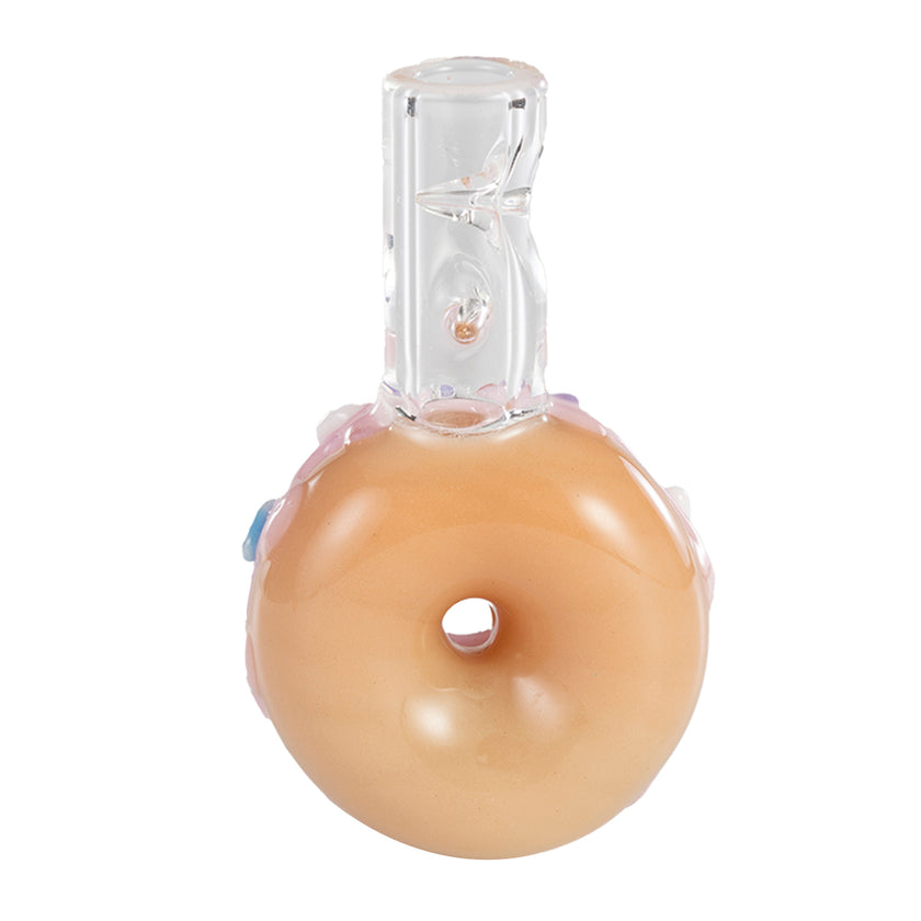 POTV x Empire Glass Pink Frosted Donut | POTV - Planet of the Vapes POTV x Empire Glass Pink Frosted Donut | POTV - Planet of the Vapes