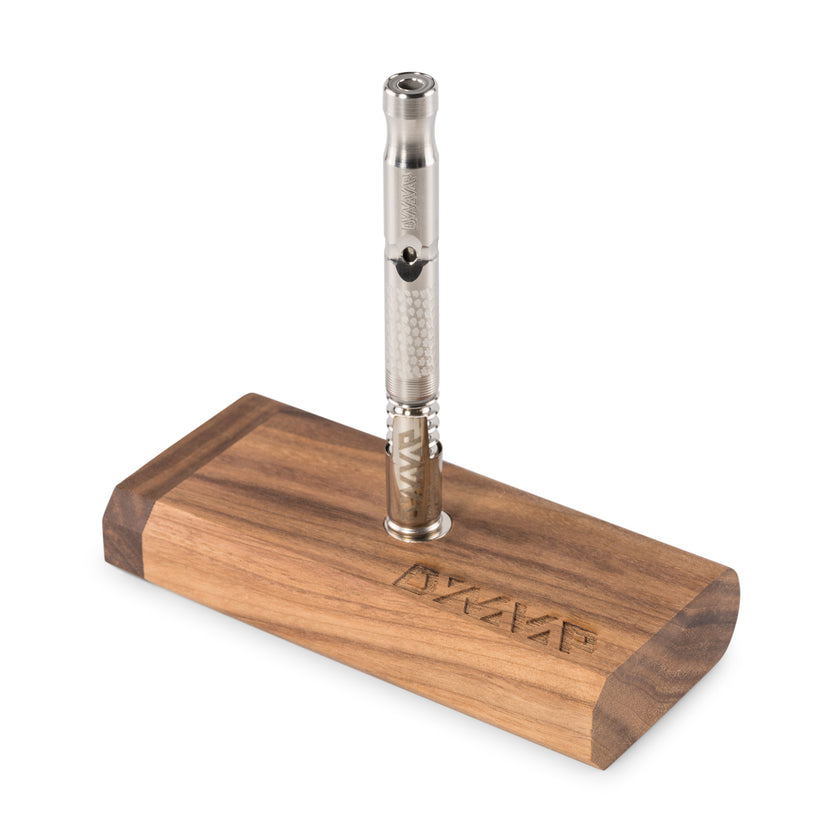 POTV Branded DynaStash Walnut with Vapcap M Vaporizer