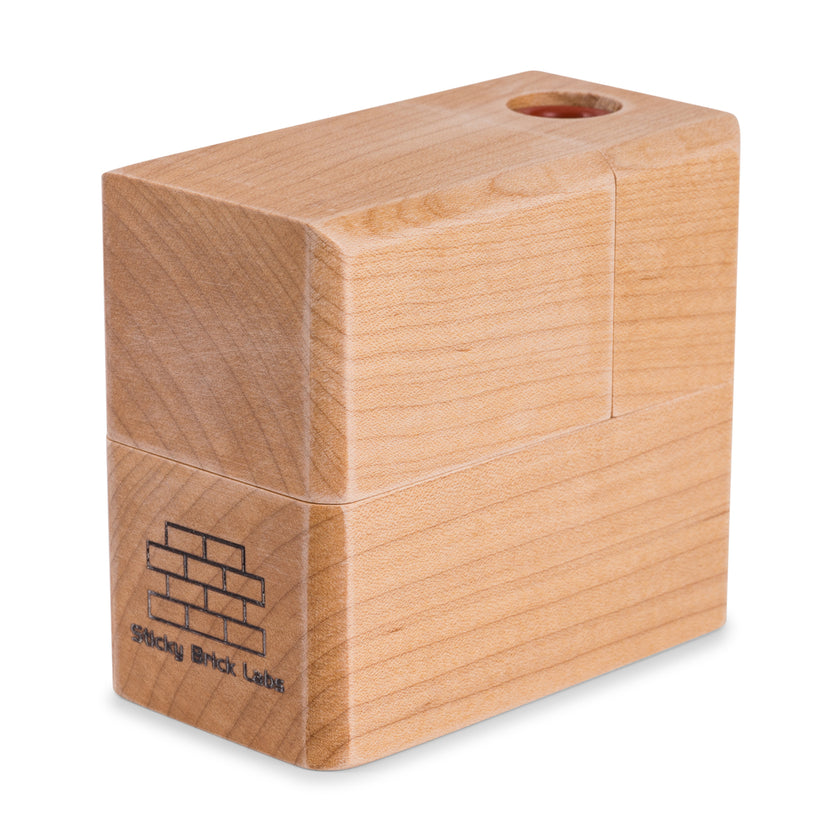 Sticky Brick Hydrobrick Maxx Vaporizer Maple Side View