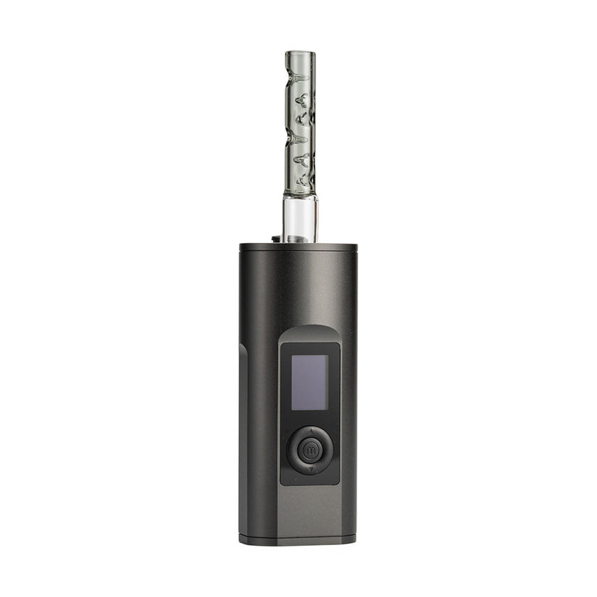 Arizer Straight 3D Flow Stem For Solo 2 Grey Attached