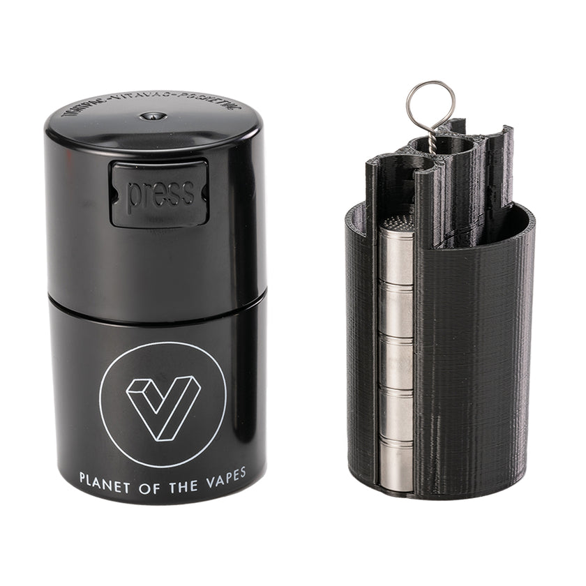 POTV ONE Dosing Capsule Caddy Insert for Tightvac | Discreet Shipping | POTV - Planet of the Vapes POTV ONE Dosing Capsule Caddy Insert for Tightvac | Discreet Shipping | POTV - Planet of the Vapes