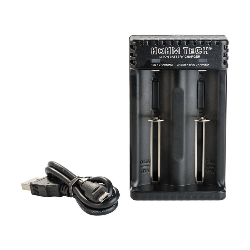 Hohm Tech School 2 Channel Battery Charger | Discreet Shipping | POTV - Planet of the Vapes Hohm Tech School 2 Channel Battery Charger | Discreet Shipping | POTV - Planet of the Vapes