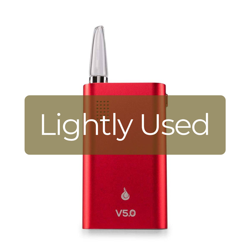 Lightly Used - Flowermate V5.0S Vaporizer Red Front View