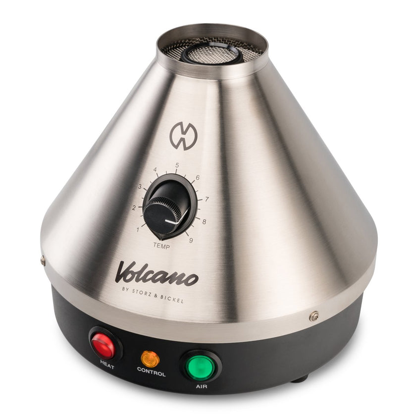 Open Box Volcano Classic Silver Vaporizer by Storz and Bickel Side View