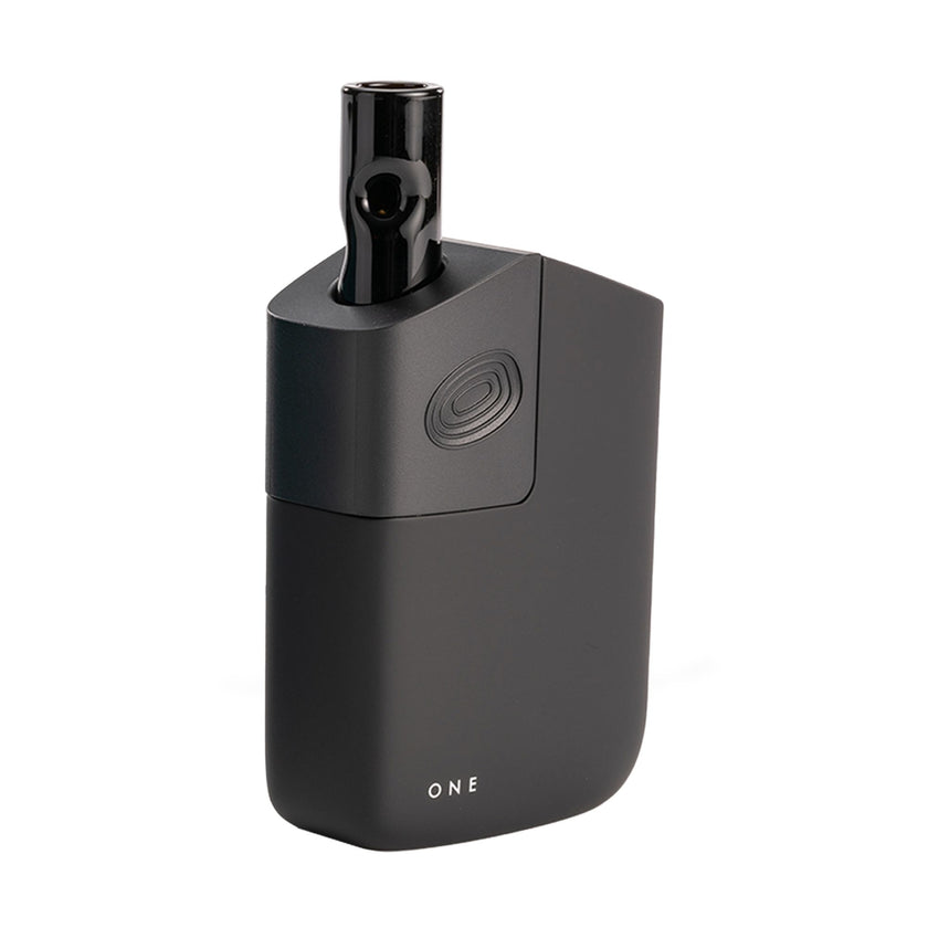  Planet Of The Vapes One Magnetic Version With Dimpled Stem Black Front View Specs