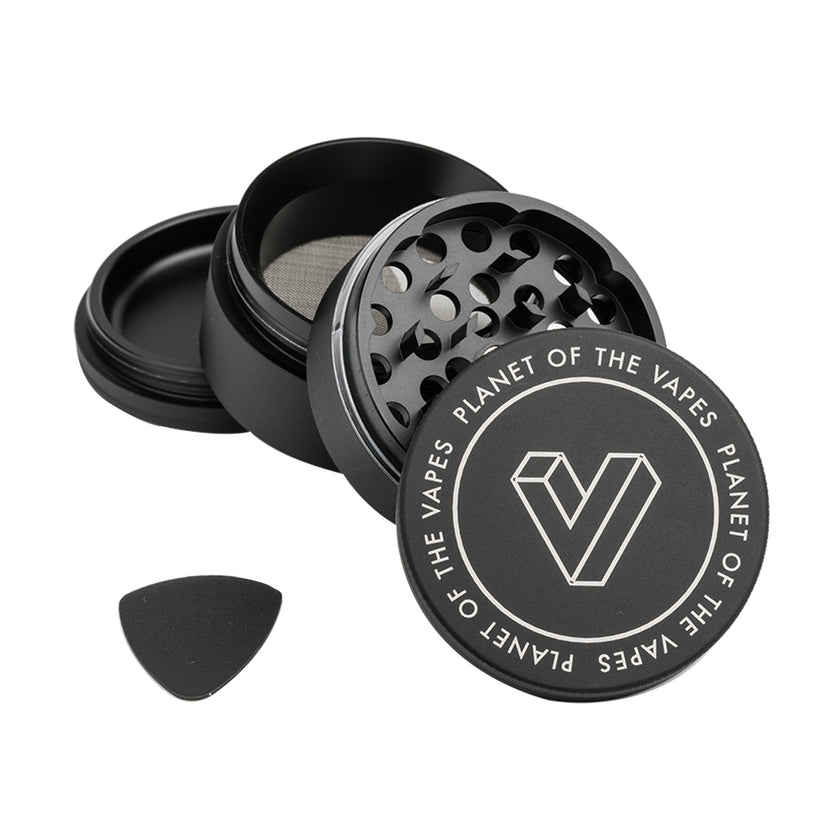 Planet of the Vapes 4 Piece Grinder - Dry Herb Grinder - Planet Of The Vapes