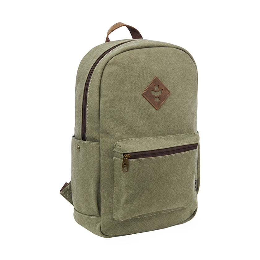 Revelry The Escort Smell Proof Backpack Sage Front View