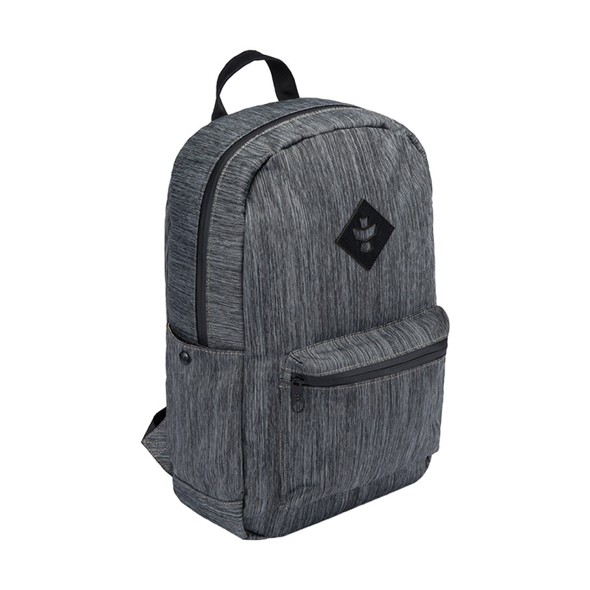 Revelry The Escort Smell Proof Backpack Striped Grey Front View