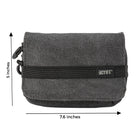 RYOT Piper Carbon Series Travel Case Black Front View Measure