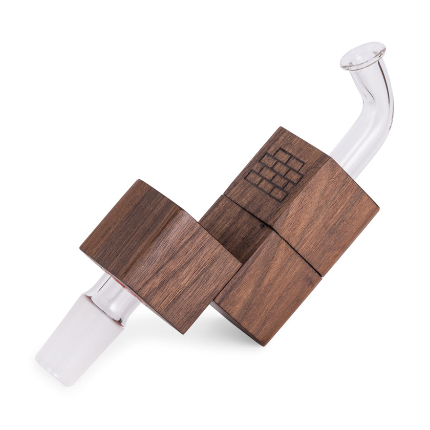 Sticky Brick Flip Brick Vaporizer Walnut Side View