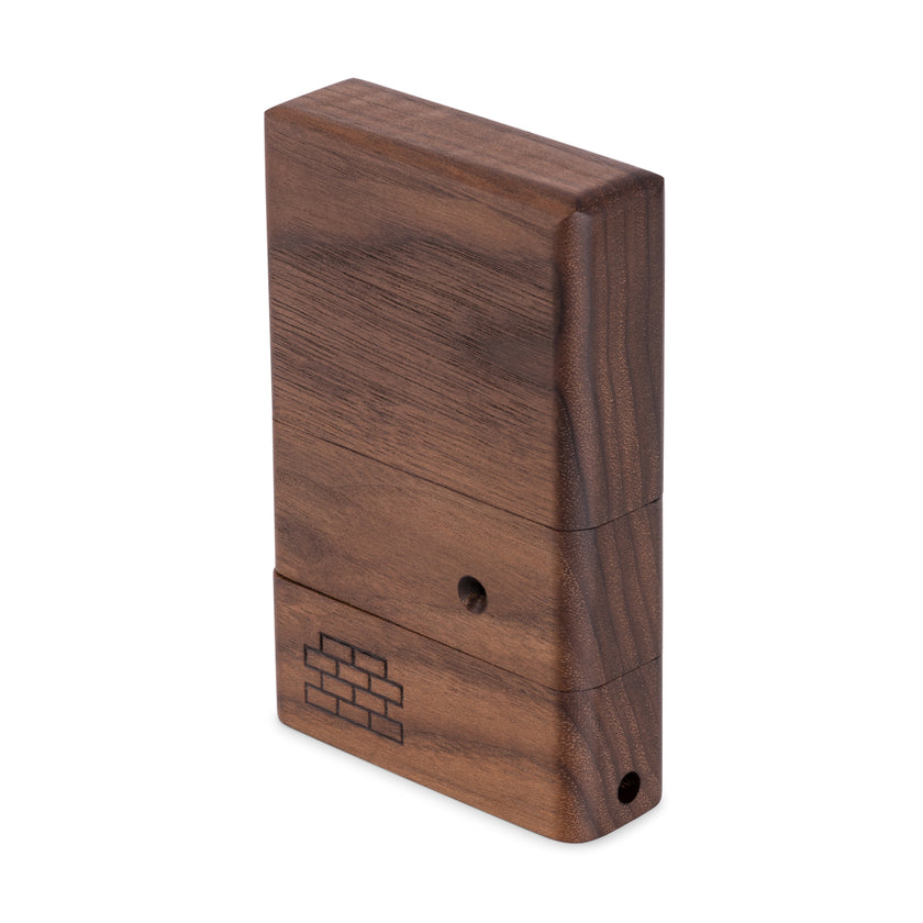 Sticky Brick Junior Walnut Vaporizer Side View