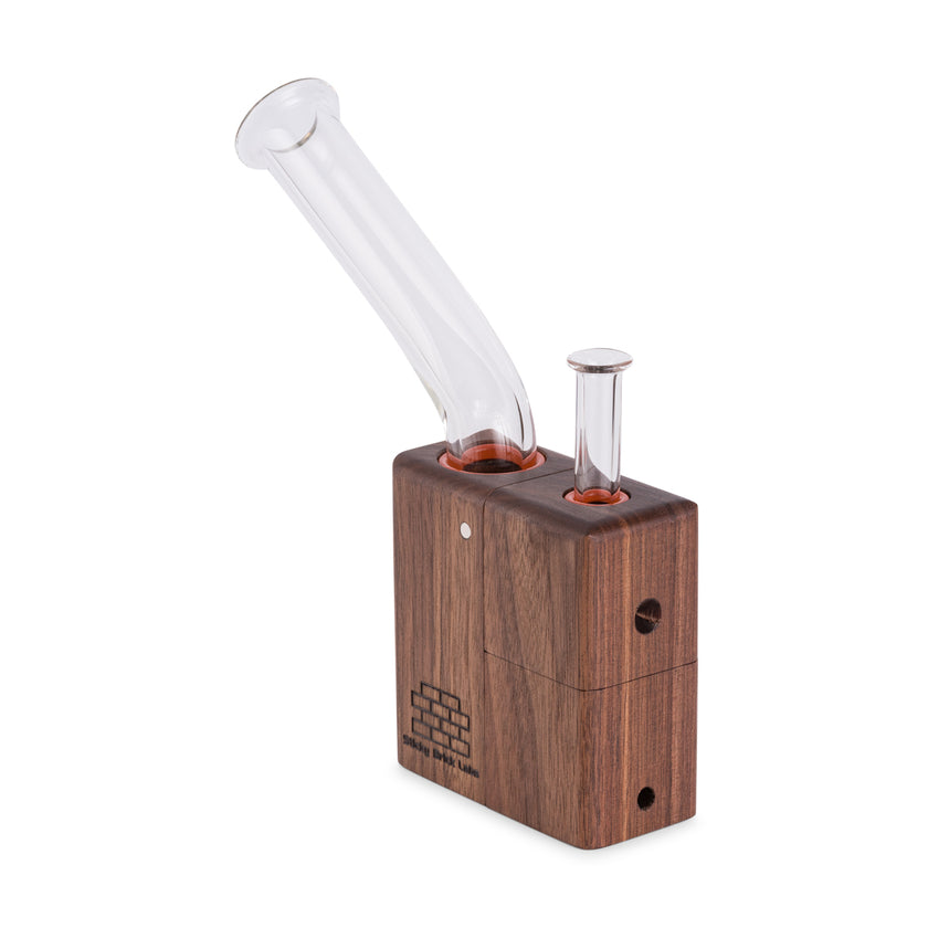 Sticky Brick OG Vaporizer Walnut Side View