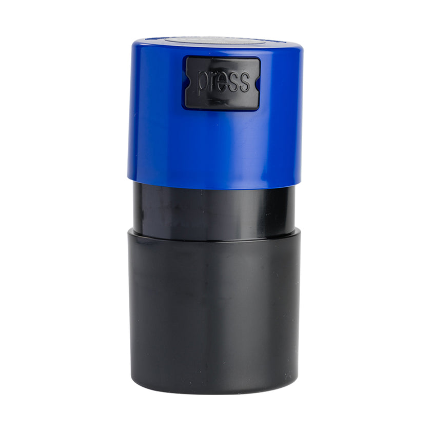 Tightvac Vitavac Container Blue Half Open View With Press Button