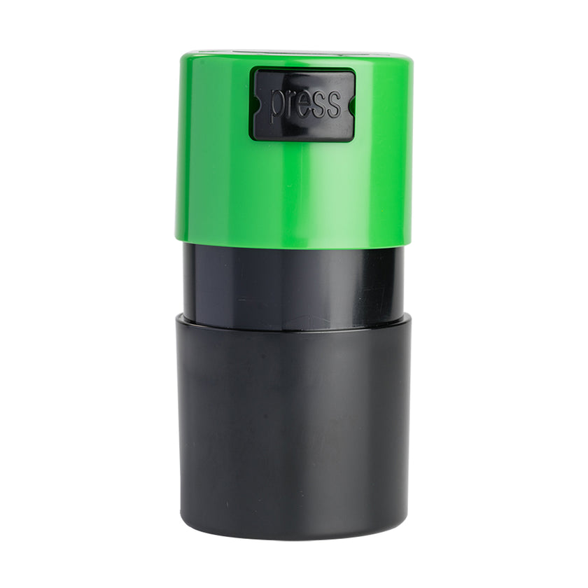 Tightvac Vitavac Container Green Half open View With Press Button
