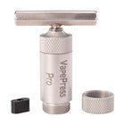 Vape Press Pro silver with all parts