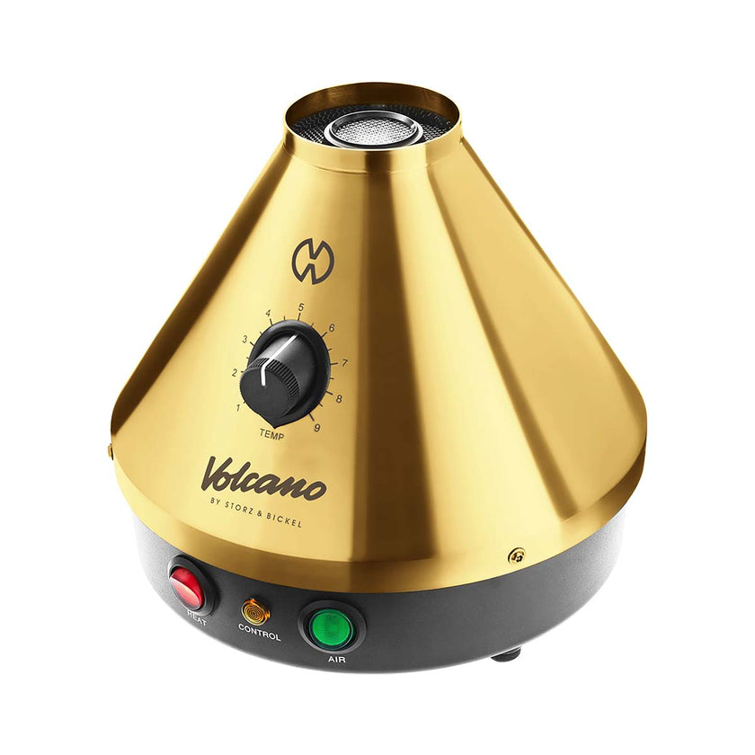Volcano Classic Vaporizer Gold Plated For Clearance Sale Side View         