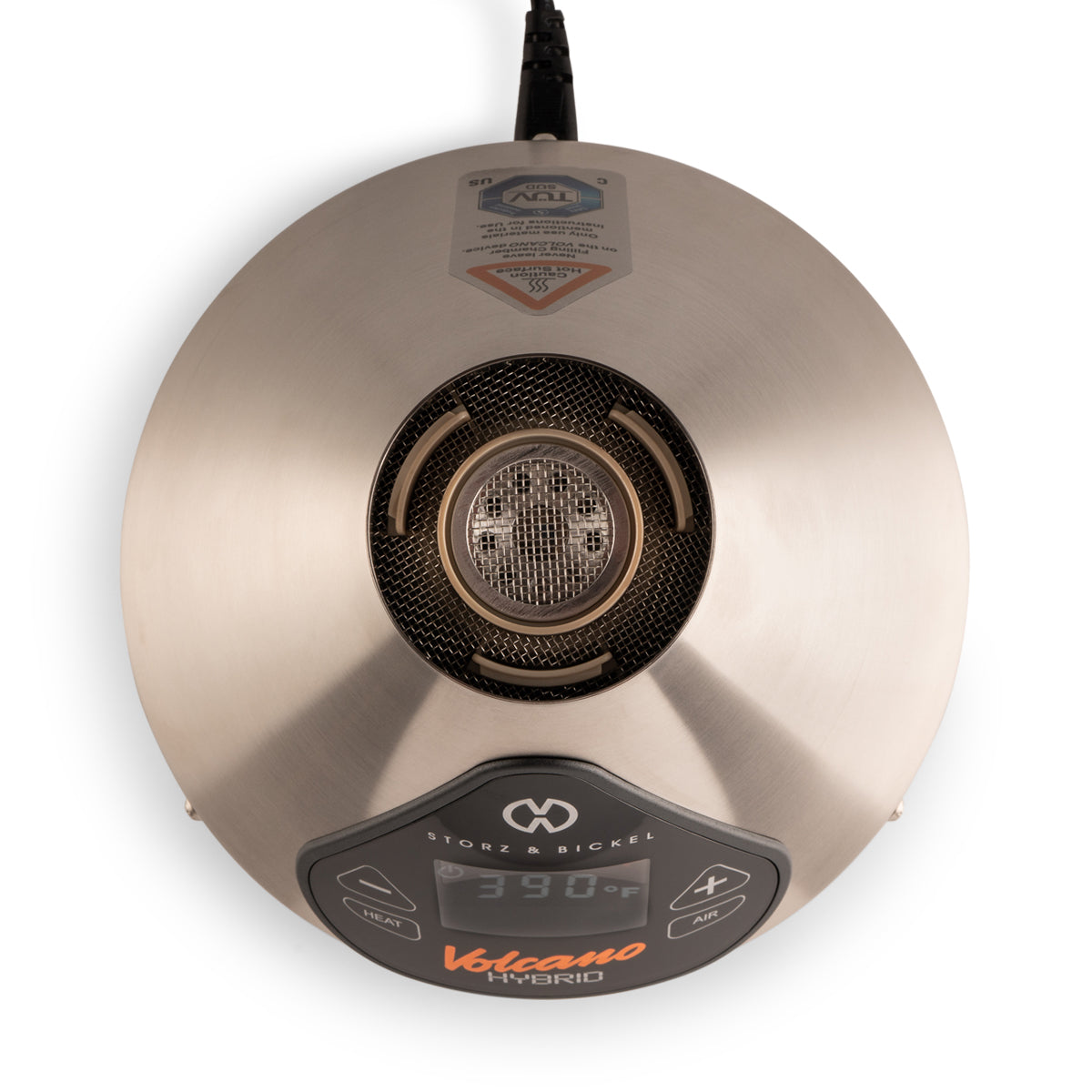 Volcano Hybrid Vaporizer - top view Tech Specs